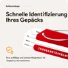 Aluminium Kofferanhänger Set 4 Stück – Gepäckanhänger mit Produktbild-Vorschau 2