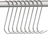 A set of S-shaped metal hooks hanging from a rod. Produktbild-Vorschau