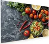Küchenrückwand Spritzschutz Glas mit Motiv Frisches Gemüse Produktbild-Vorschau 1
