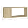 vidaXL TV-Schrank Sonoma-Eiche 80x24x32 cm Holzwerkstoff Produktbild-Vorschau 14