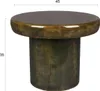 Dutchbone Mush Beistelltisch Rund 45 cm Grün Produktbild-Vorschau 6