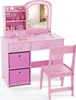 Tavolo da trucco per bambini COSTWAY, tavolo da trucco per Anteprima dell’immagine prodotto 1