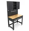 115 cm lange Werkbank mit Holzwerkblatt, hinterer Wand mit Produktbild-Vorschau 3