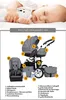 Kinderwagen-Set Craft 2 in 1 in Bordeaux-Weiß - 13 Teile - Produktbild-Vorschau 4