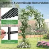 COSTWAY Kovový oblúk na ruže, záhradný oblúk v gotickom Náhľad obrázku produktu 5