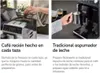 A split image showing a coffee machine in use and its milk frother. Anteprima dell’immagine prodotto