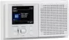 A white VR-Radio internet radio with a display showing song information. Produktbild-Vorschau