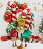 Folienballon Zuckerstange 50x82cm Weiß / Rot Produktbild-Vorschau 19
