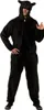 O7109D-40-42 schwarz Damen Schaf Kostüm-Overall Gr.40-42 Produktbild-Vorschau 1