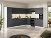 ULWEHOME | Eckküche 580 cm Anthrazit, Küchenmöbel-Set Produktbild-Vorschau 4