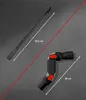 A collage of vacuum cleaner accessories, showing a long wand and a flexible angled nozzle with measurements. Produktbild-Vorschau