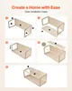 VEVOR Cage Hamster 122x51x51 cm 0,62 m² Habitat Rongeurs en Voir les images du produit 6