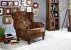 MASSIVMOEBEL24 | Fauteuil 102x93 100% Polyester Brun Voir les images du produit 6
