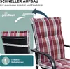Gardisun Niedriglehner Auflagenkissen Polyacryl 8cm - Produktbild-Vorschau 5