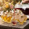 Set da 12 bottiglie di vetro Relaxdays, tappo di sughero, a Anteprima dell’immagine prodotto 2