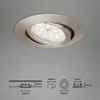 Lot de 3 lampes LED encastrées, Ø 8,2 cm, 3,5 W, nickel Voir les images du produit 6