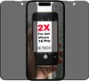2x Für iPhone 16 Pro Anti Spy Privacy Blickschutz Full Produktbild-Vorschau 1
