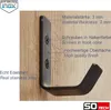 SOTECH Kleiderhaken LOXTEN 60 x 20 x 45 mm echt Edelstahl Produktbild-Vorschau 3