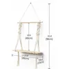 Wandregal aus Baumwollseil, Boho-Wanddeko fürs Schlafzimmer Produktbild-Vorschau 2