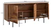 Holz Sideboard mit grafischem Frontdesign und schwarzen Füßen – Kadima Design Möbelshop_#sku_BARWL6.561# Produktbild-Vorschau