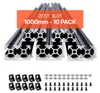 Set de 10 profilés en aluminium VEVOR, 1000 mm rainure en T Voir les images du produit 2