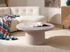 BELIANI Couchtisch Taupe MDF-Platte Rund ⌀ 80 cm mit Rundem Produktbild-Vorschau 2