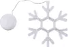 A clear product shot of a snowflake-shaped LED light and a separate round light on a white background. Produktbild-Vorschau