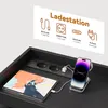 ProximaX Schwarze Kommode mit 8 Schubladen, Ladestation & Produktbild-Vorschau 7