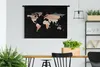 MuchoWow® Wandteppich Wandbehang Weltkarte - Farben - Produktbild-Vorschau 2