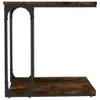vidaXL Bočný stolík Smoked Oak 50x35x52 cm odvodený výrobok Náhľad obrázku produktu 4