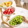 3 Stöckig Obst Etagere Obstkorb Holz Obstschale Modern Produktbild-Vorschau 11