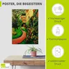 ARTland Poster Unser Garten mit blühenden Rabatten Größe: Produktbild-Vorschau 2