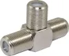 2x T Stück F Buchse Splitter Y Verteiler Antenne SAT DVB-T2 Produktbild-Vorschau 2