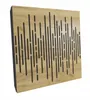 A single acoustic wall panel with a wood grain finish and a pattern of vertical slits. Náhľad obrázku produktu