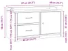 vidaXL Flurbank SANDNES 87x40x50 cm Massivholz Kiefer Produktbild-Vorschau 8