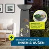 Hoberg LED Pflanzsäule Ginkgoblätter-Design Betonoptik Produktbild-Vorschau 4