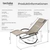 tectake® Sonnenliege Paulina mit Textilene 150 x 73 x 93 cm Produktbild-Vorschau 5