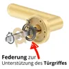 Messingfarben Matt, Gold Matt Türbeschlag PRIMA für Produktbild-Vorschau 4
