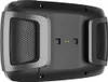 The back of a TomTom GPS navigator device, showing its charging/docking port and speaker grilles. Produktbild-Vorschau