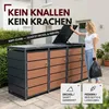 Mülltonnenbox 4er Holzdekor, 120L bis 240L, für Vier Produktbild-Vorschau 3