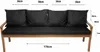 Coussins pour banc de jardin Noir| Assise 170x50x7 + Voir les images du produit 3