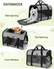 PECUTE Hundetasche Faltbar Hundebox Auto Atmungsaktiv Grau Produktbild-Vorschau 7