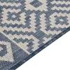 vidaXL Outdoor-Teppich Flachgewebe 160x230 cm Blau Produktbild-Vorschau 3