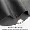 Sprchový záves tmavo šedý 100x200cm Záťažový lem textilný Náhľad obrázku produktu 6