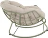 Outdoor-Schaukelstuhl Cozy 117 x 82 x 97 cm Aluminium Olefin Grün Beige_Natur24 Produktbild-Vorschau