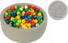 sunnypillow Bällebad für Baby Kinder mit 200 bunten Bällen Produktbild-Vorschau 2