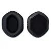 Two black ear pads for headphones are shown against a white background. Produktbild-Vorschau