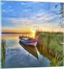 Bilder auf glas - See Boot Wasser - 50x50cm - Glasbilder - Produktbild-Vorschau 1