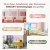 Collage showing a makeup mirror in different settings: salon, bedroom, and living room. Náhled obrázku produktu