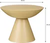 Mica Decorations Celise bočný stolík - H44 x Ø59 cm - Kov - Náhľad obrázku produktu 2
